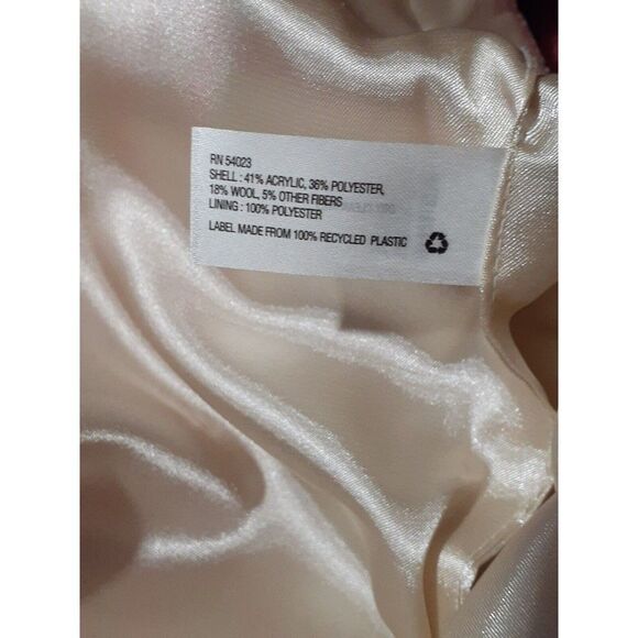 GAP Kids Beige Pink Plaid Wool Blend Adjustable Waist Lined Shorts 18 Plus - Picture 7 of 7